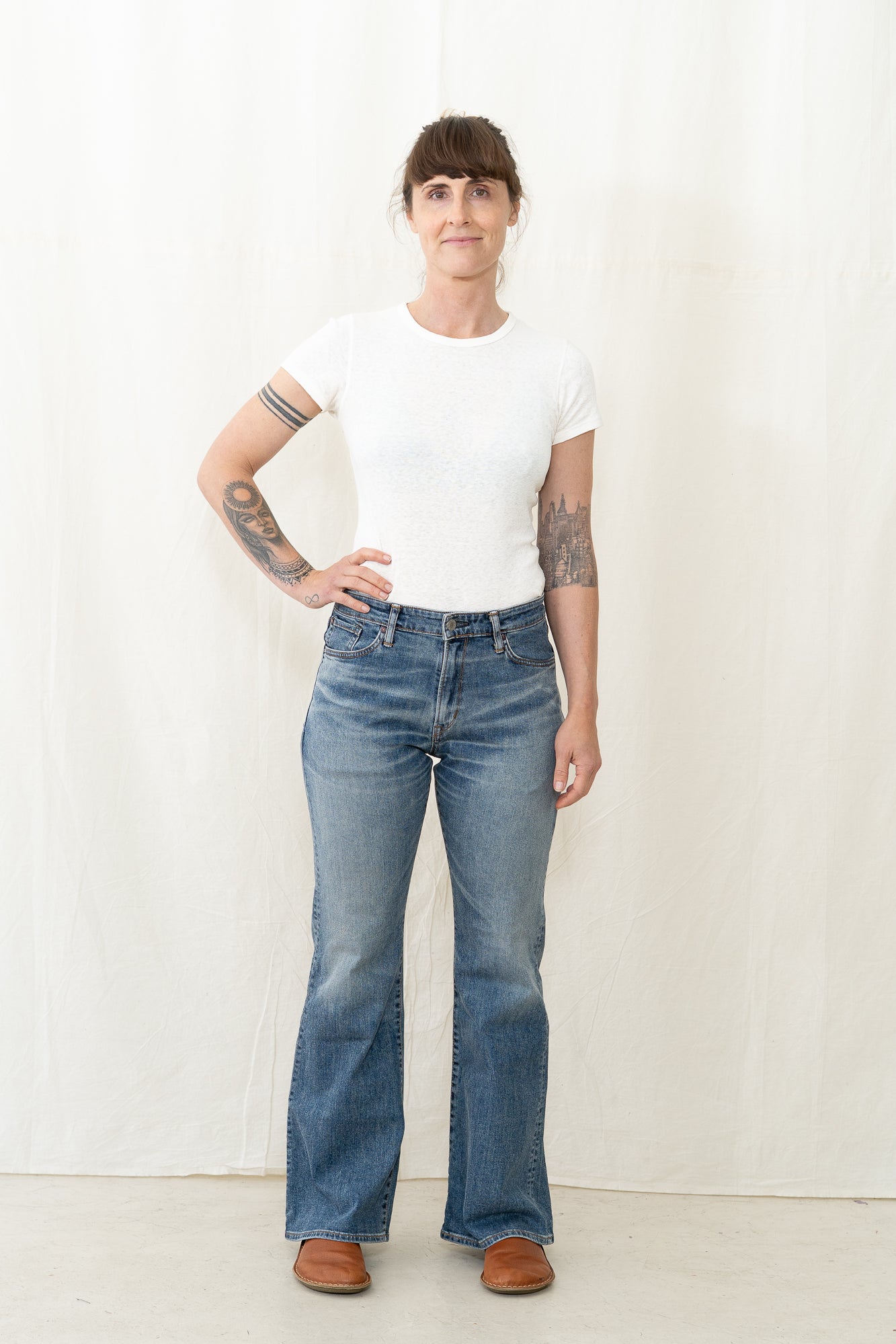 EDWIN Aomori Flare Denim Medium Blue