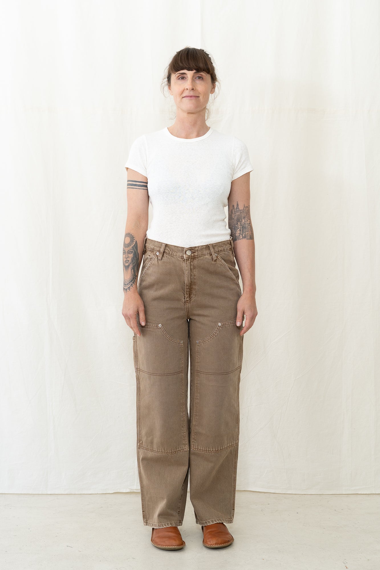 DALA Dove Carpenter Pant in Oak Brown