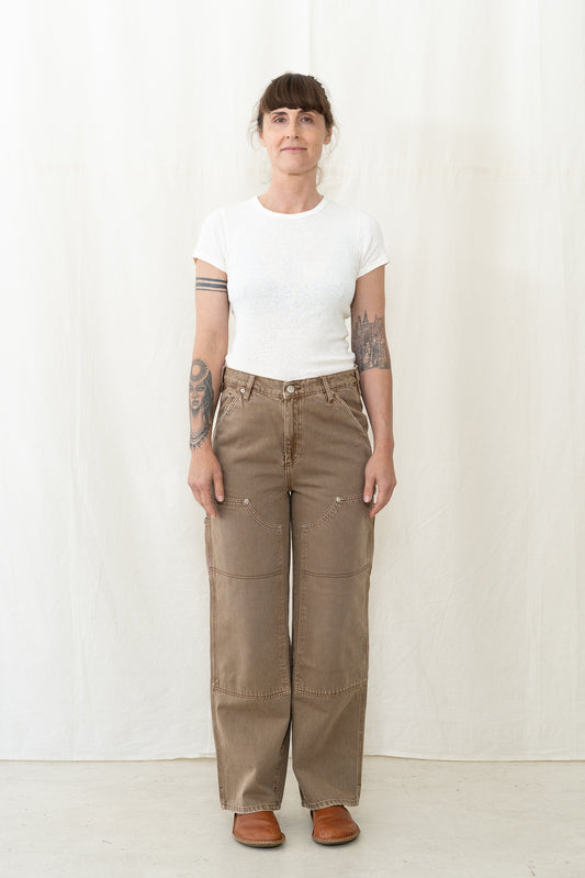 DALA Dove Carpenter Pant in Oak Brown