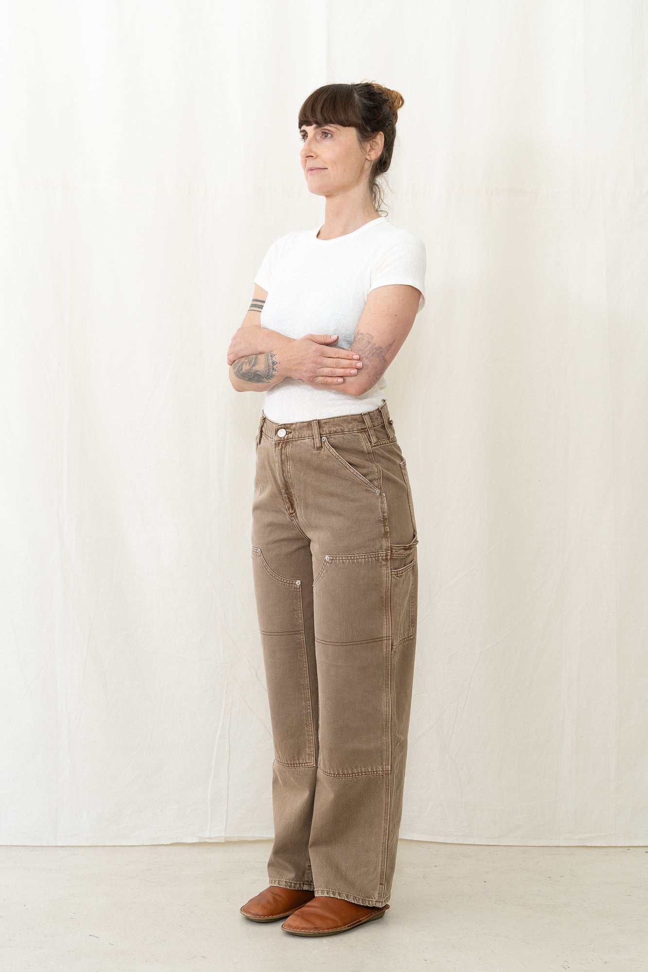 DALA Dove Carpenter Pant in Oak Brown