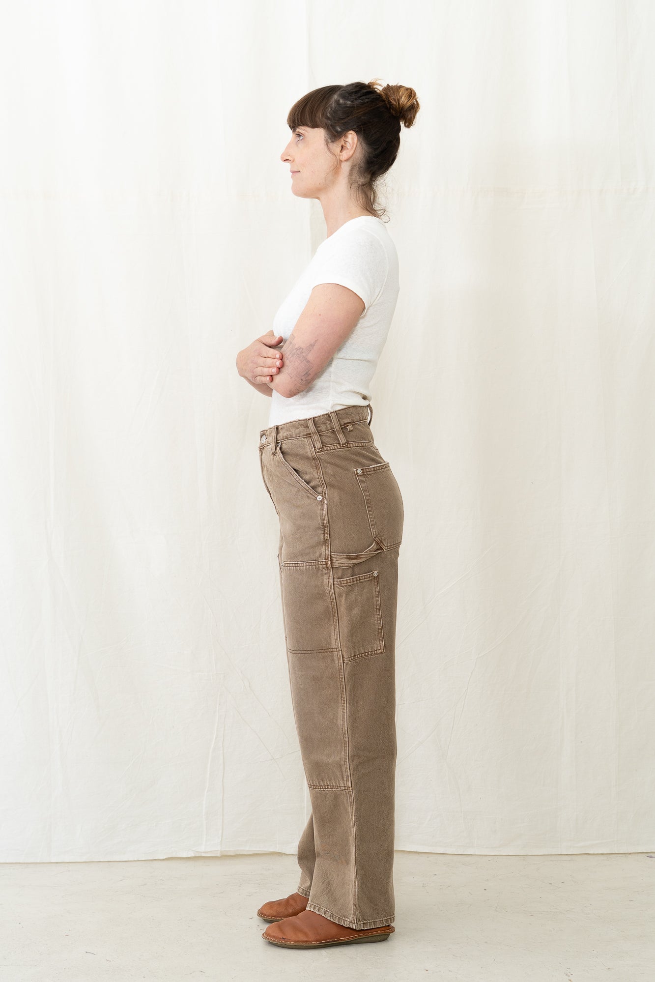 DALA Dove Carpenter Pant in Oak Brown