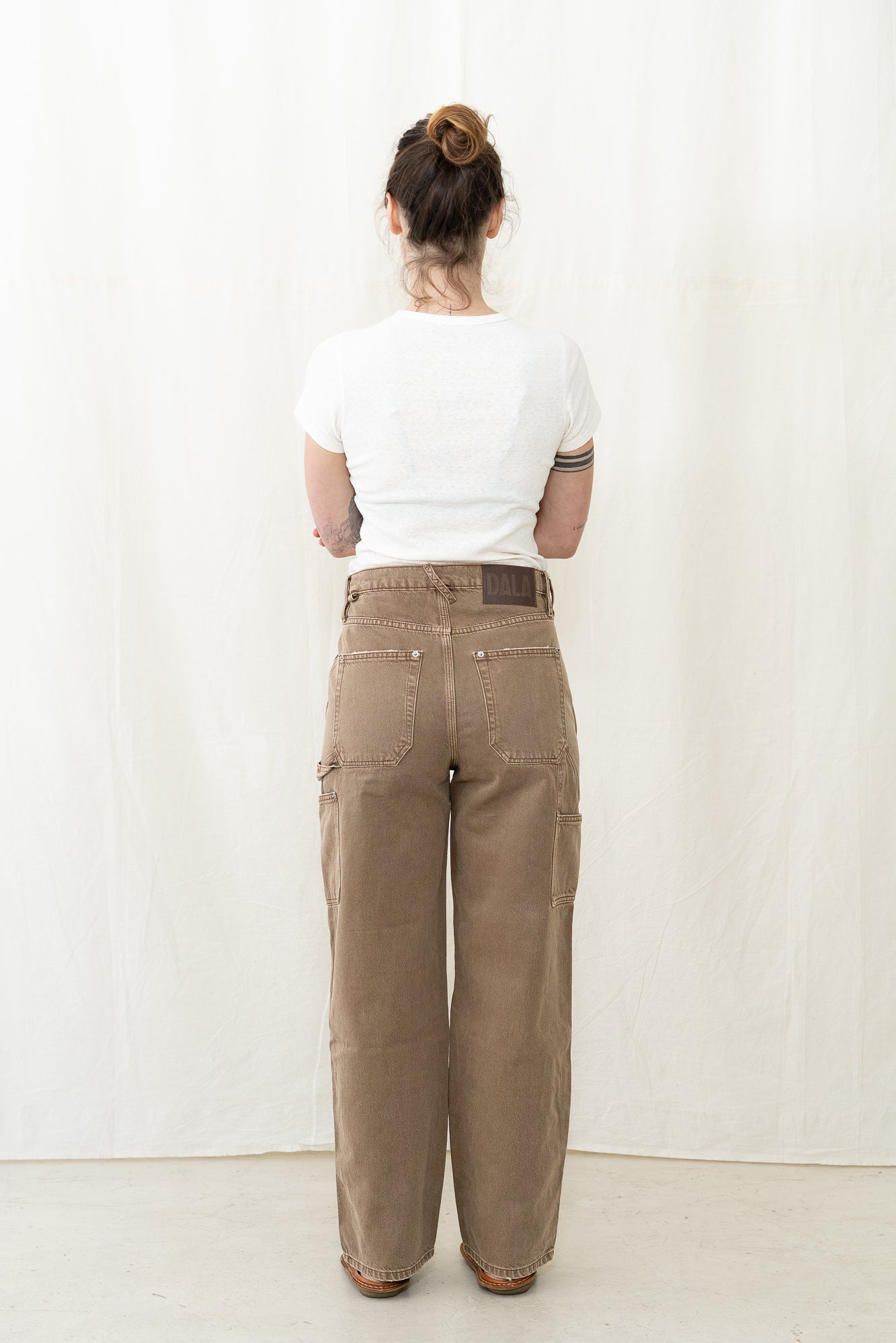 DALA Dove Carpenter Pant in Oak Brown