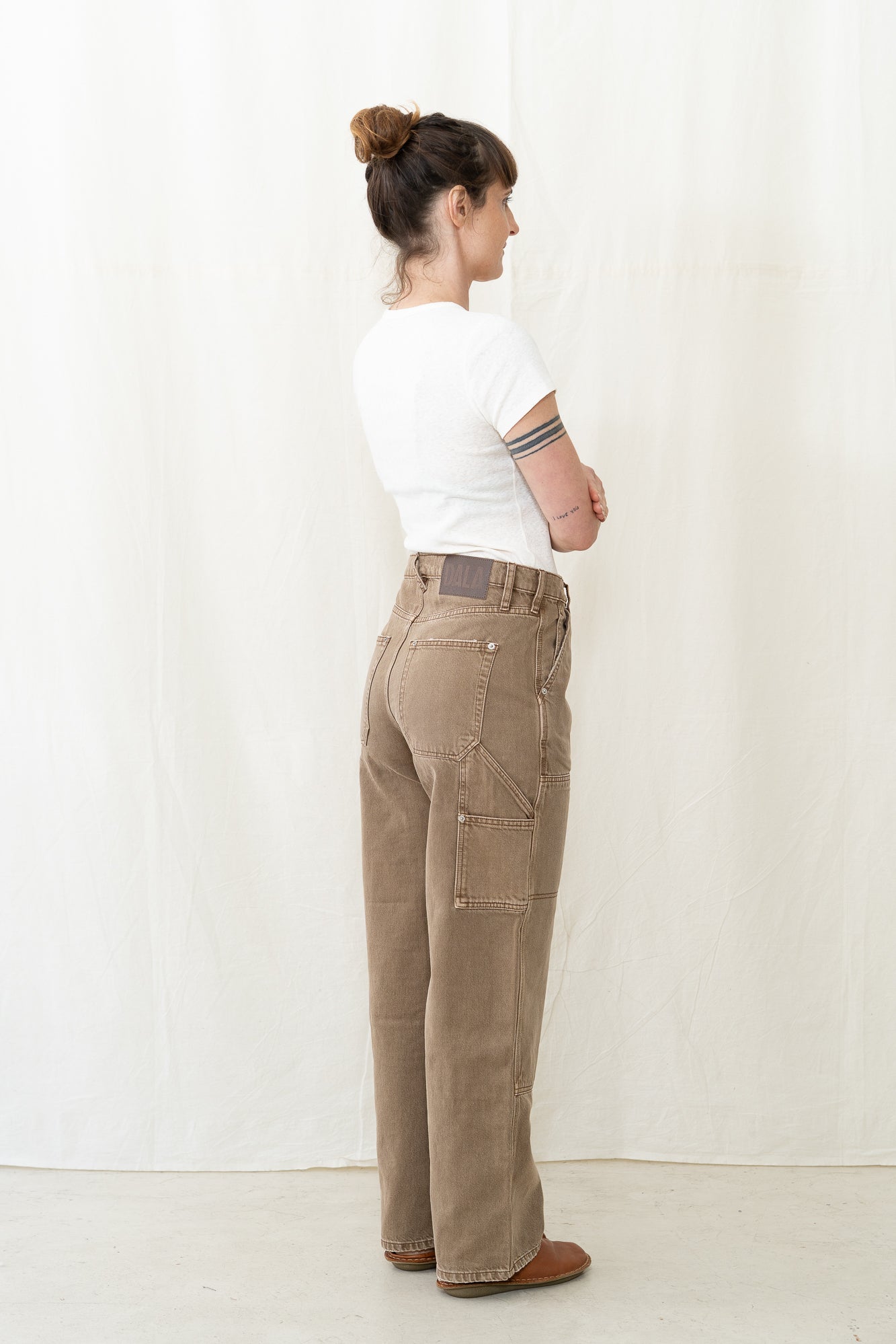 DALA Dove Carpenter Pant in Oak Brown
