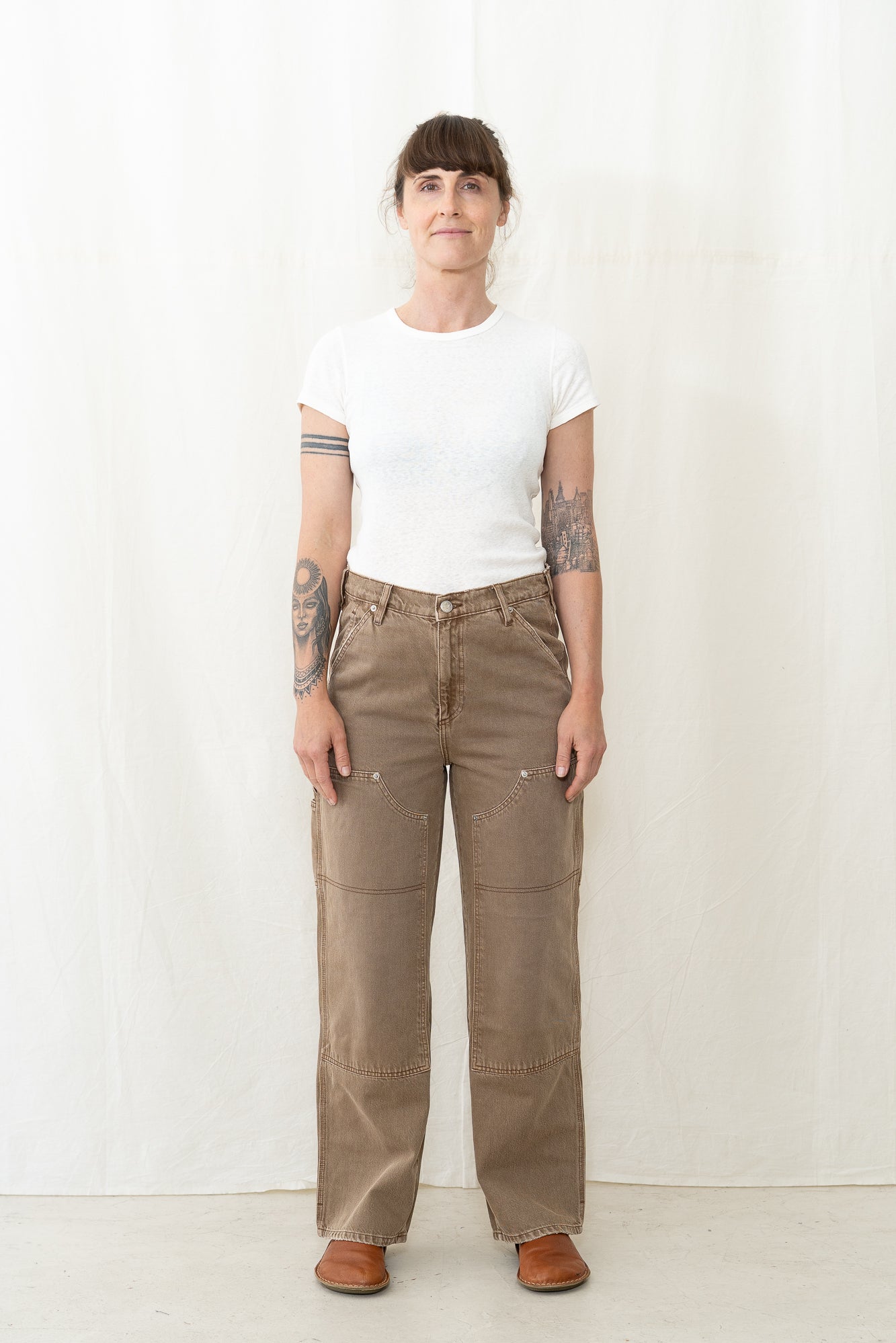 DALA Dove Carpenter Pant in Oak Brown