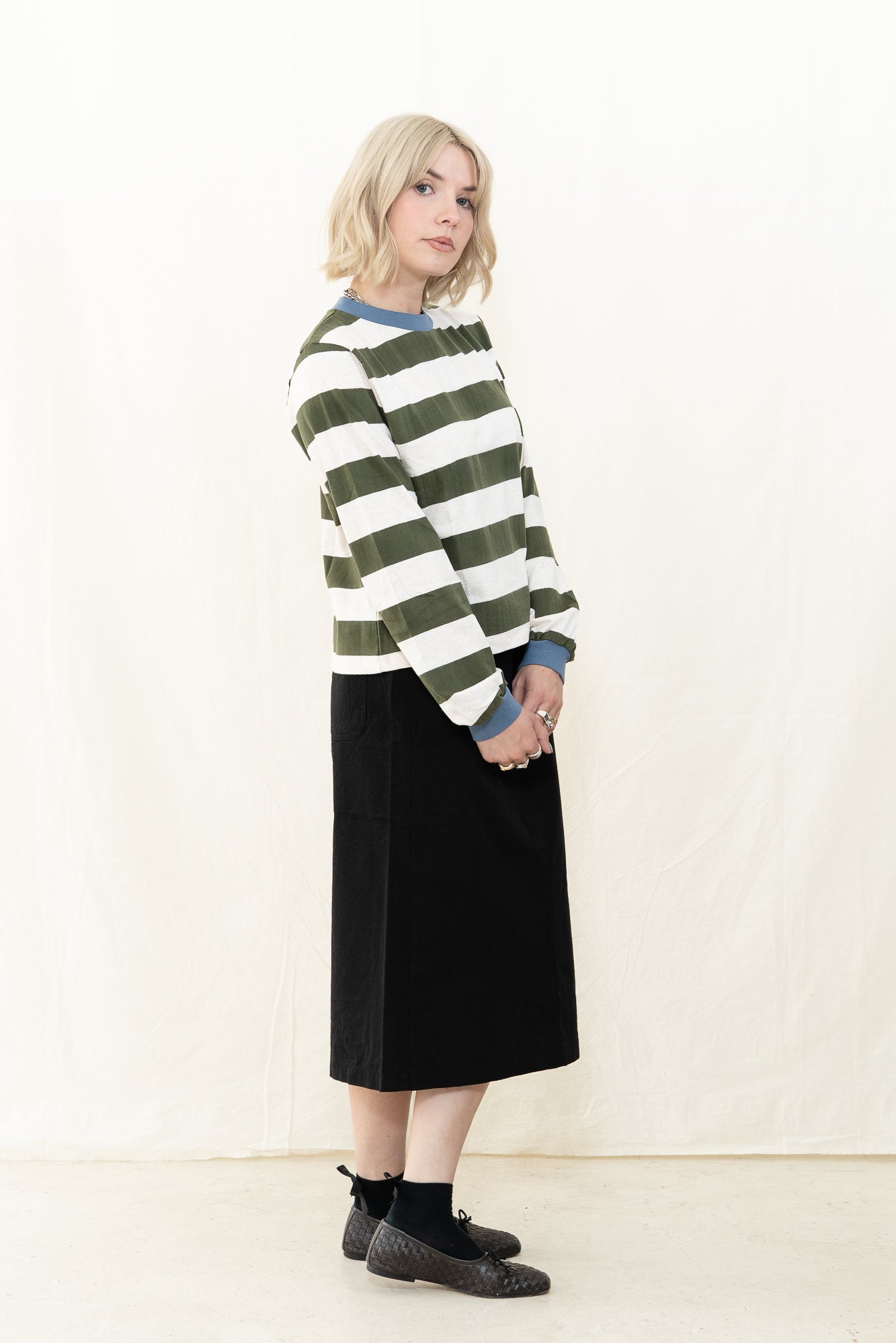 Beaumont Organic Sierra Sue in Olive/Ecru