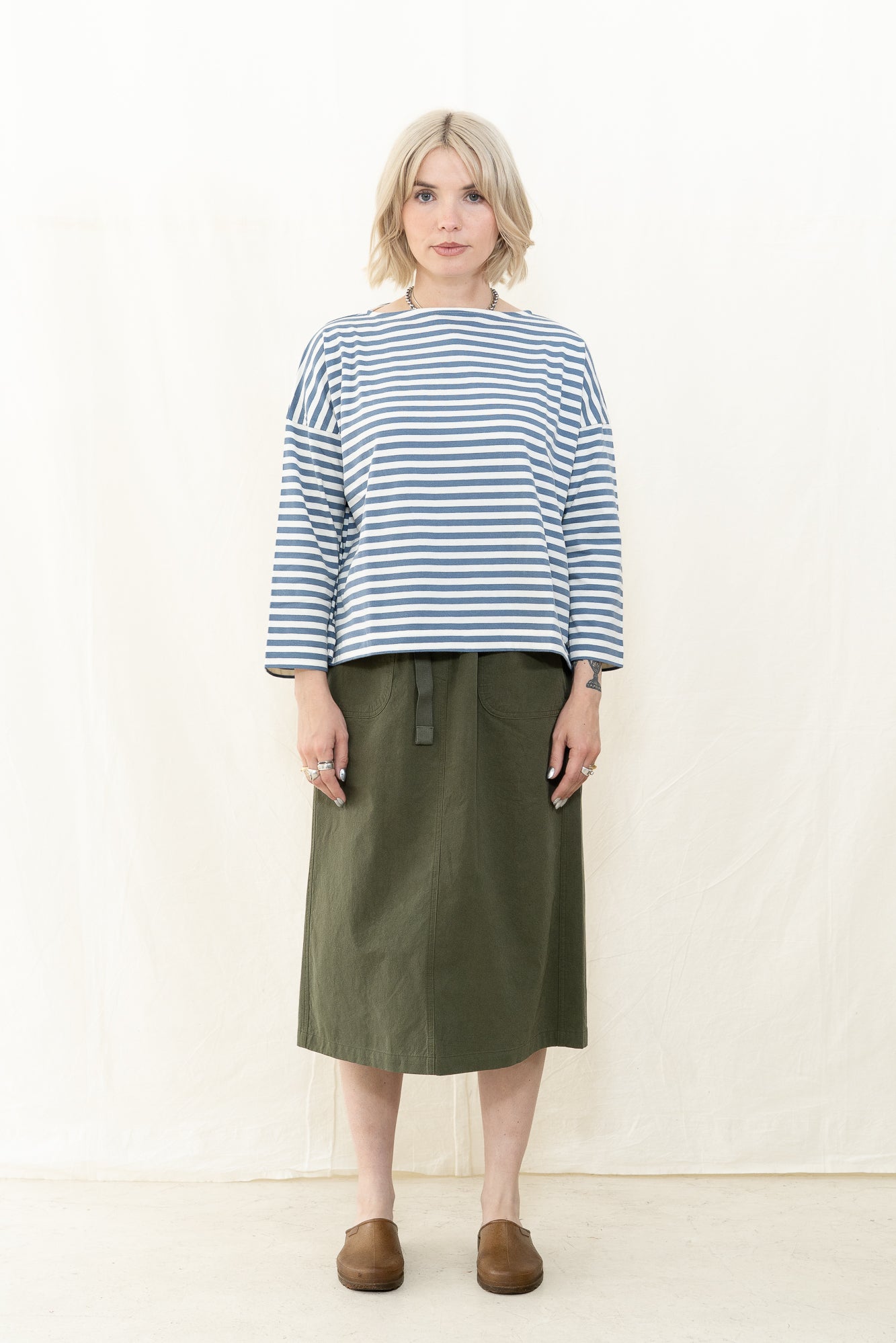 Beaumont Organic Leia-Sue in Pewter and Off White