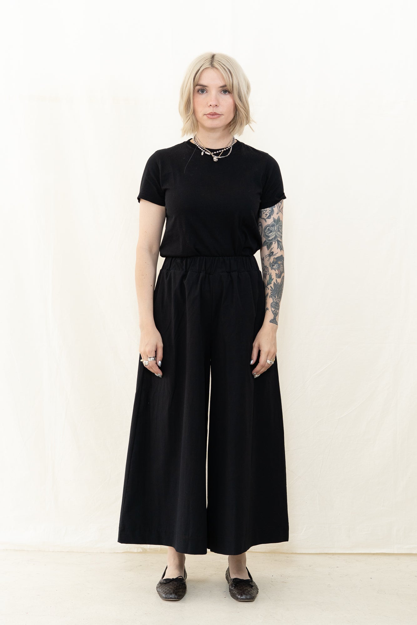 Beaumont Organic Mazu Poplin Pant in Black