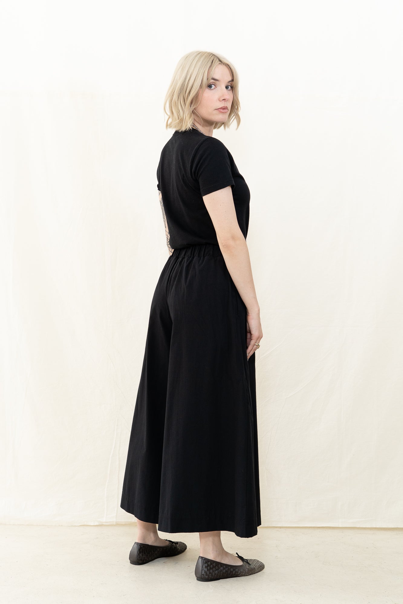 Beaumont Organic Mazu Poplin Pant in Black