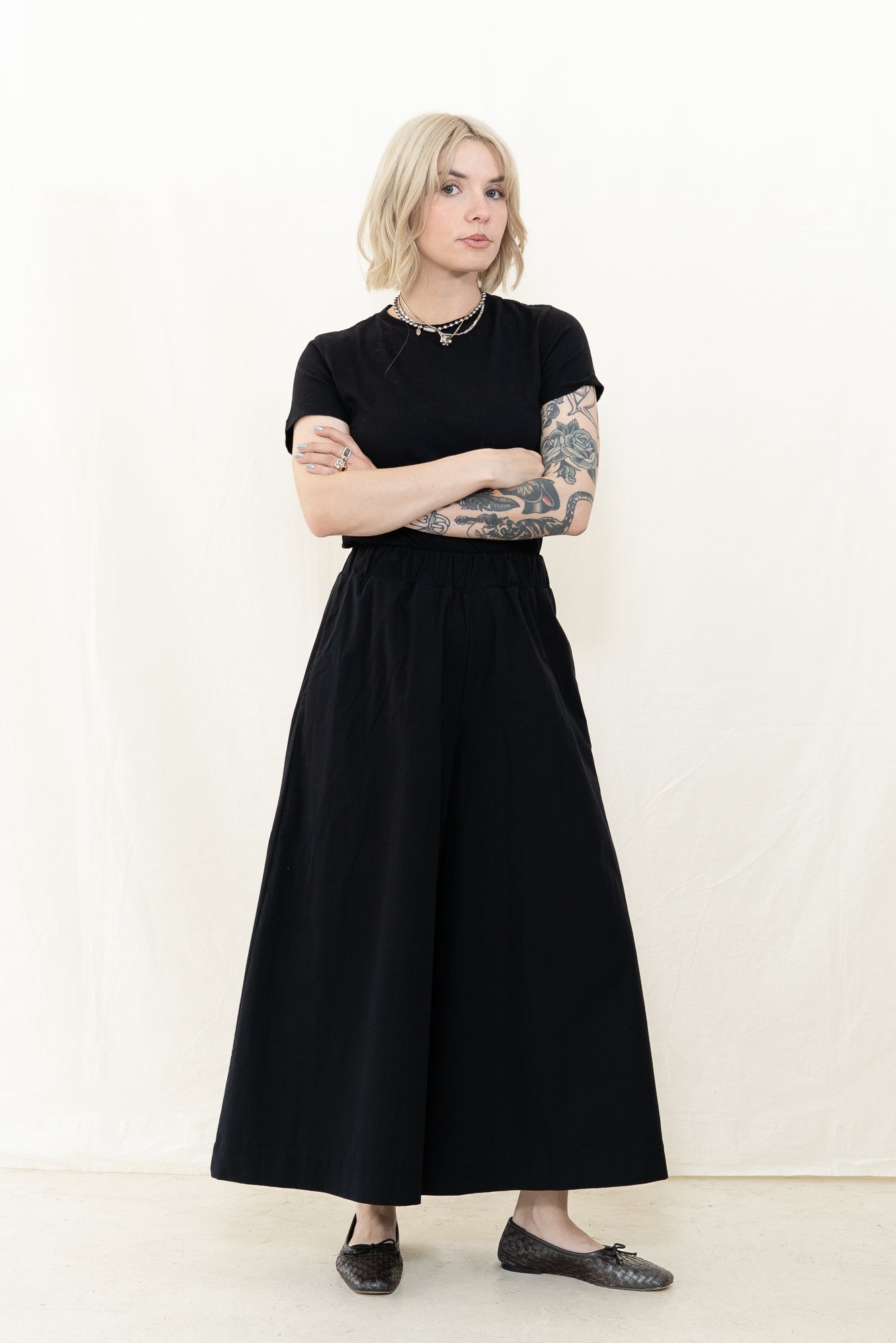 Beaumont Organic Mazu Poplin Pant in Black