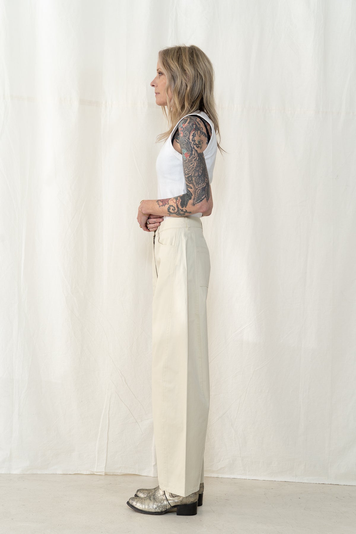 KLOKE Nacre Pant in Stone
