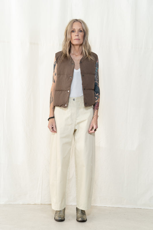 KLOKE Static Quilted Vest in Cocoa