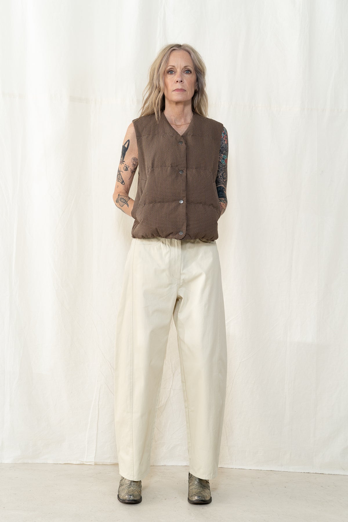 KLOKE Static Quilted Vest in Cocoa
