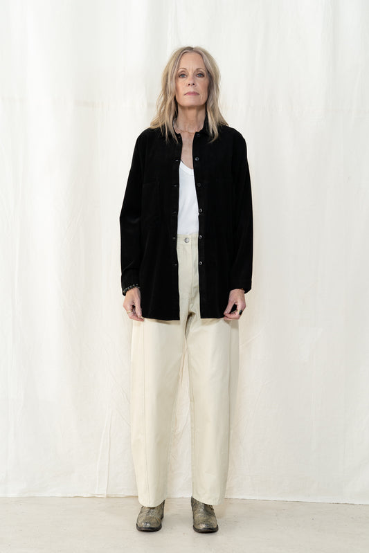 KLOKE Refraction Cord Shirt in Vintage Black