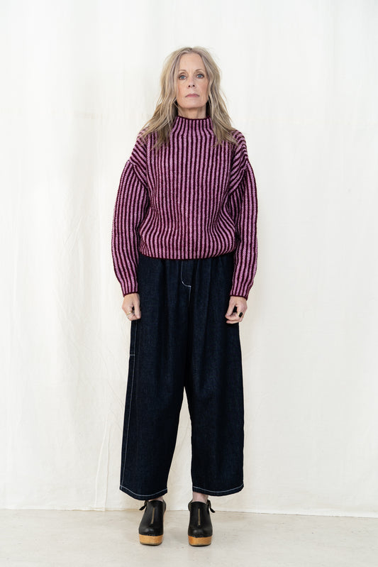Micaela Greg Ines Sweater in Berry