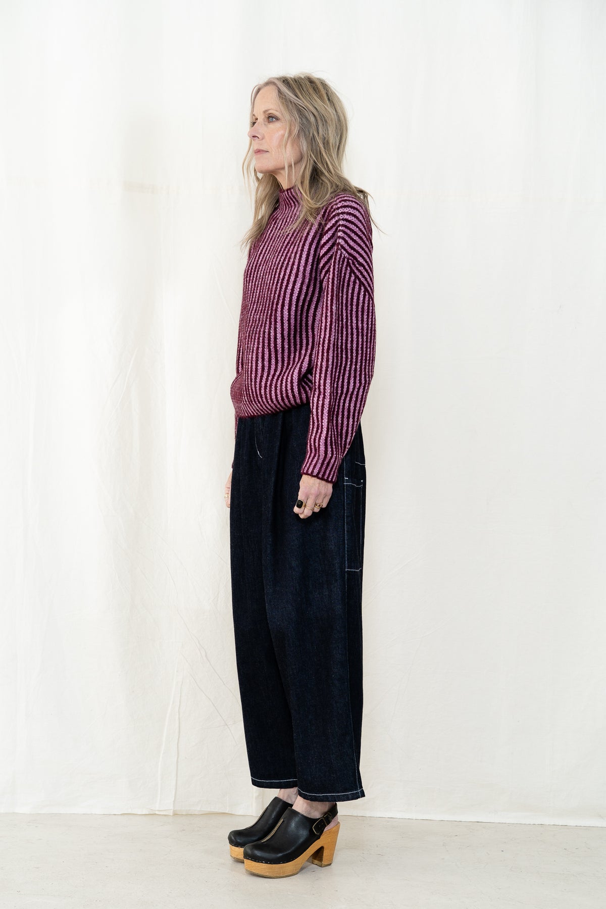 Micaela Greg Ines Sweater in Berry