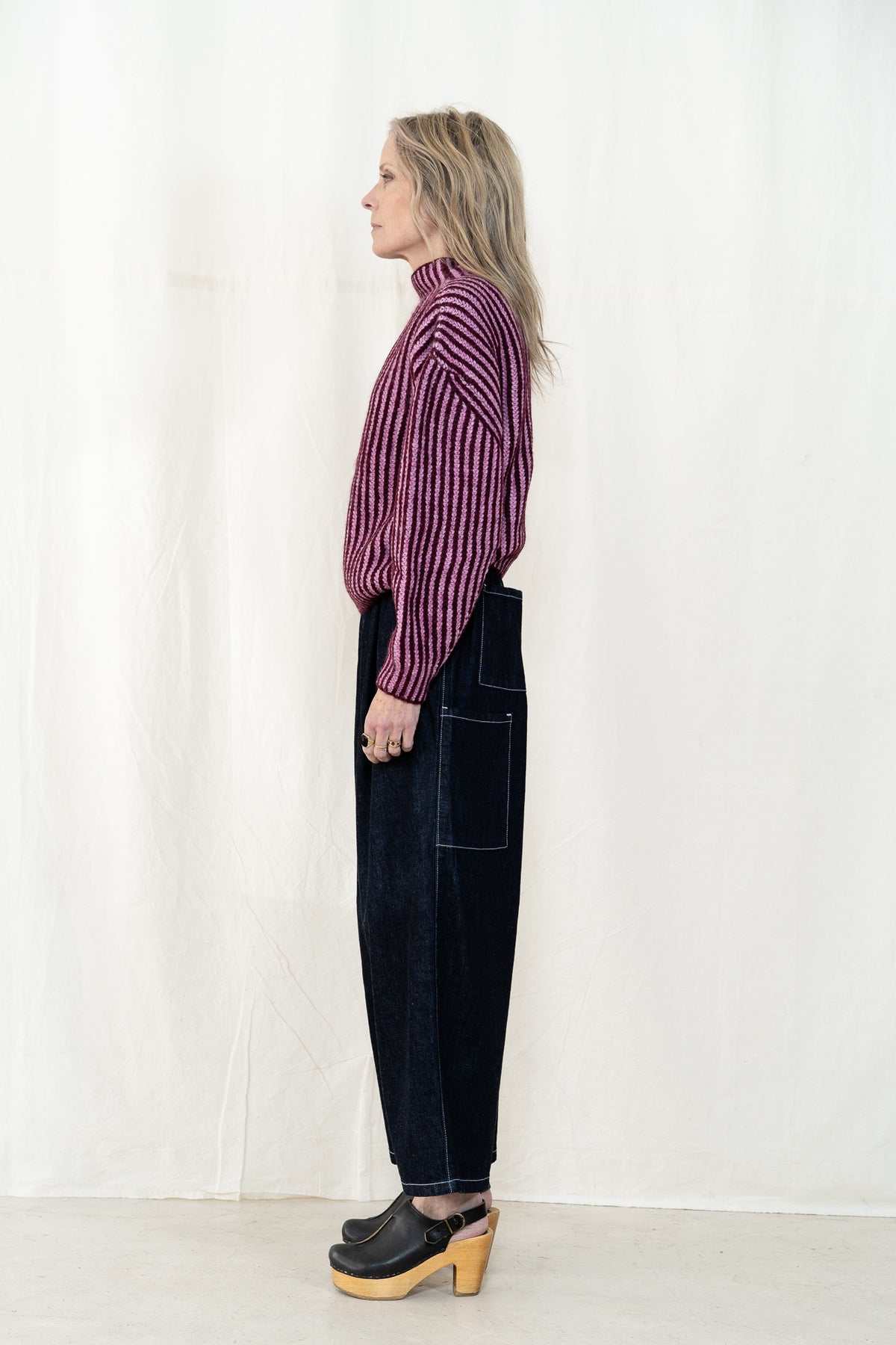 Micaela Greg Ines Sweater in Berry