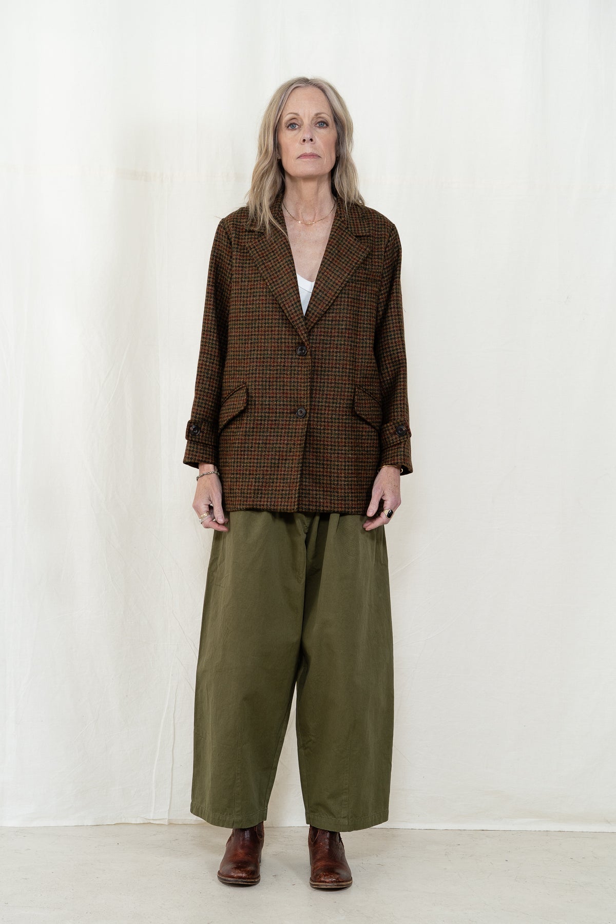 Hye Sun Mun Diana Blazer in Houndstooth
