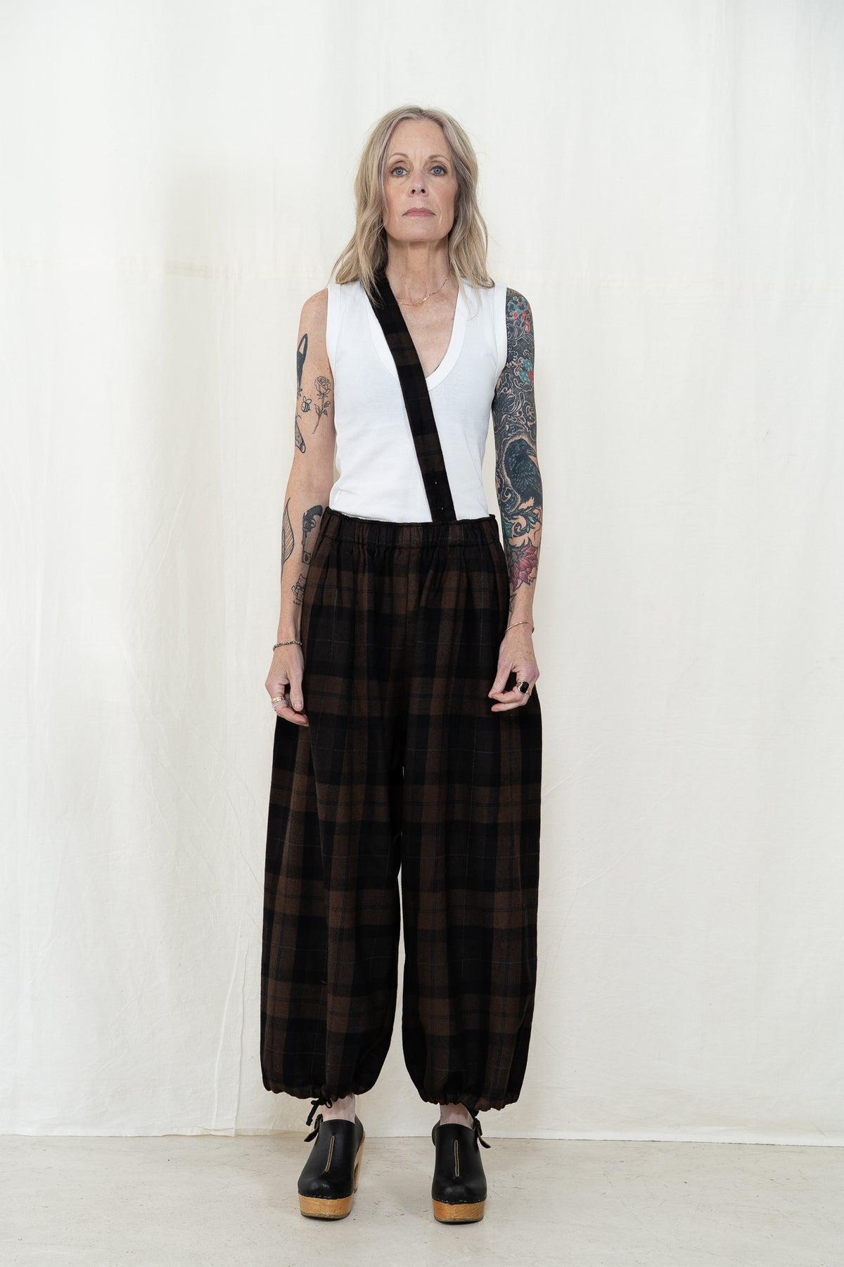 Engineered Garments Balloon Pant in Brown Plaid