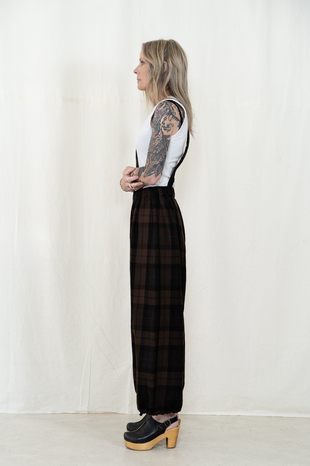 Engineered Garments Balloon Pant in Brown Plaid