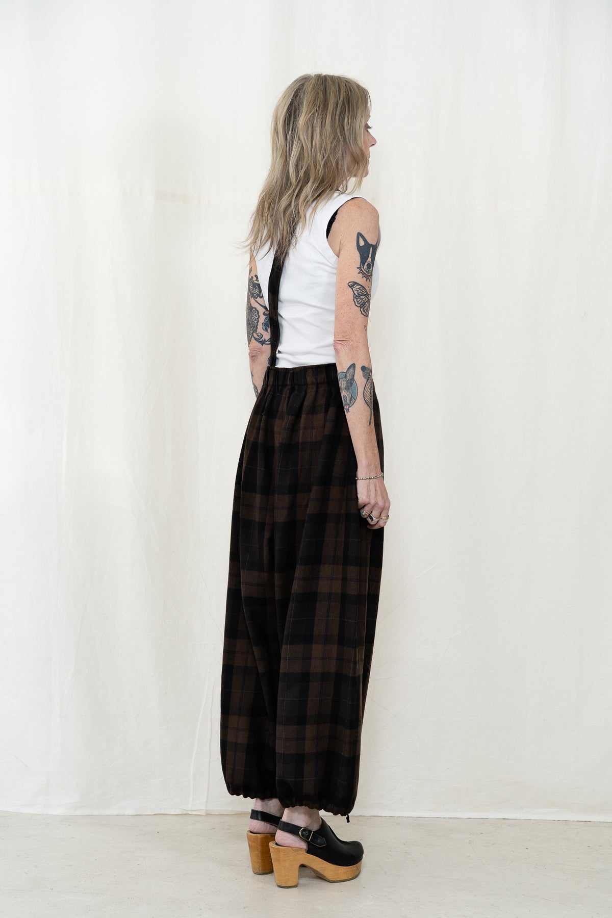 Engineered Garments Balloon Pant in Brown Plaid