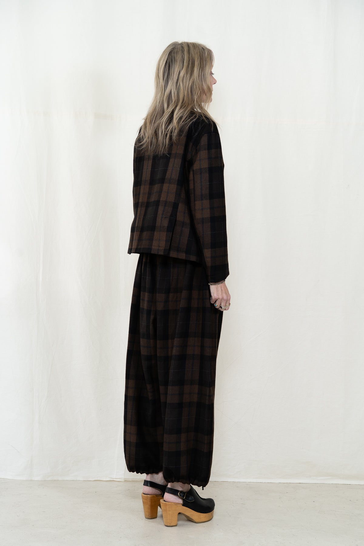 Engineered Garments CN Jacket in Brown Plaid