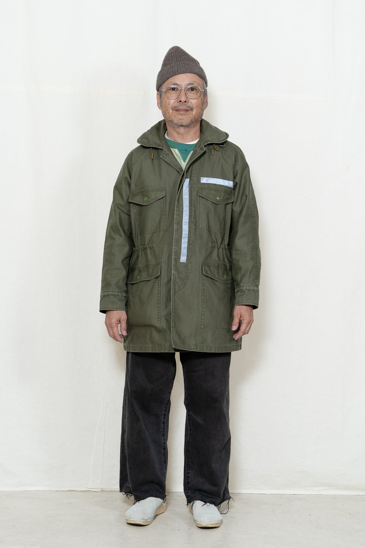 Chimala Air Force Cattle Jacket in Khaki Green