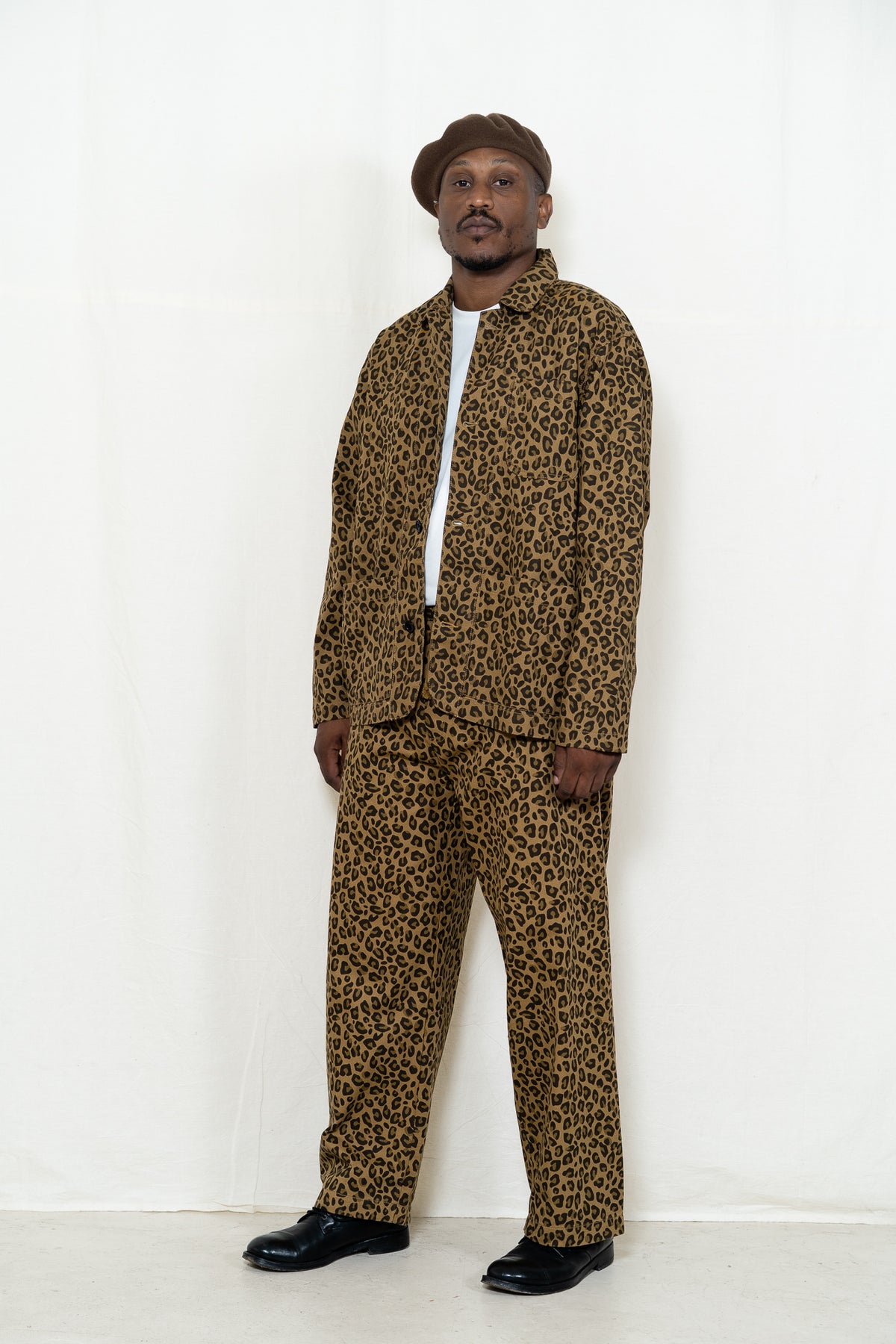 Service Works Easy Chef Shirt in Leopard Print