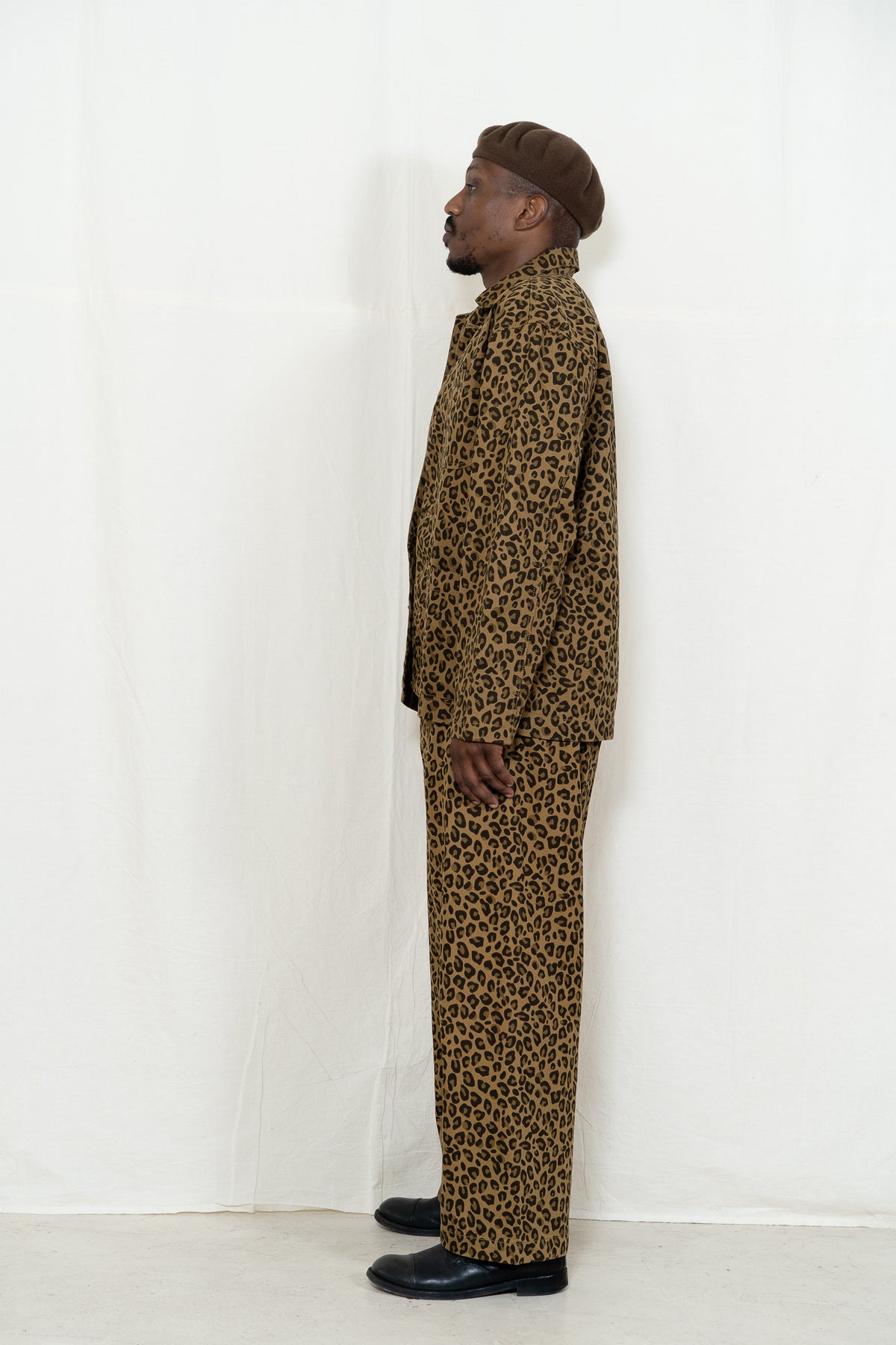 Service Works Easy Chef Shirt in Leopard Print