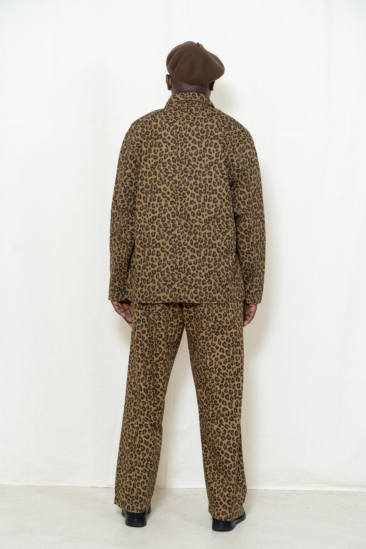 Service Works Easy Chef Shirt in Leopard Print