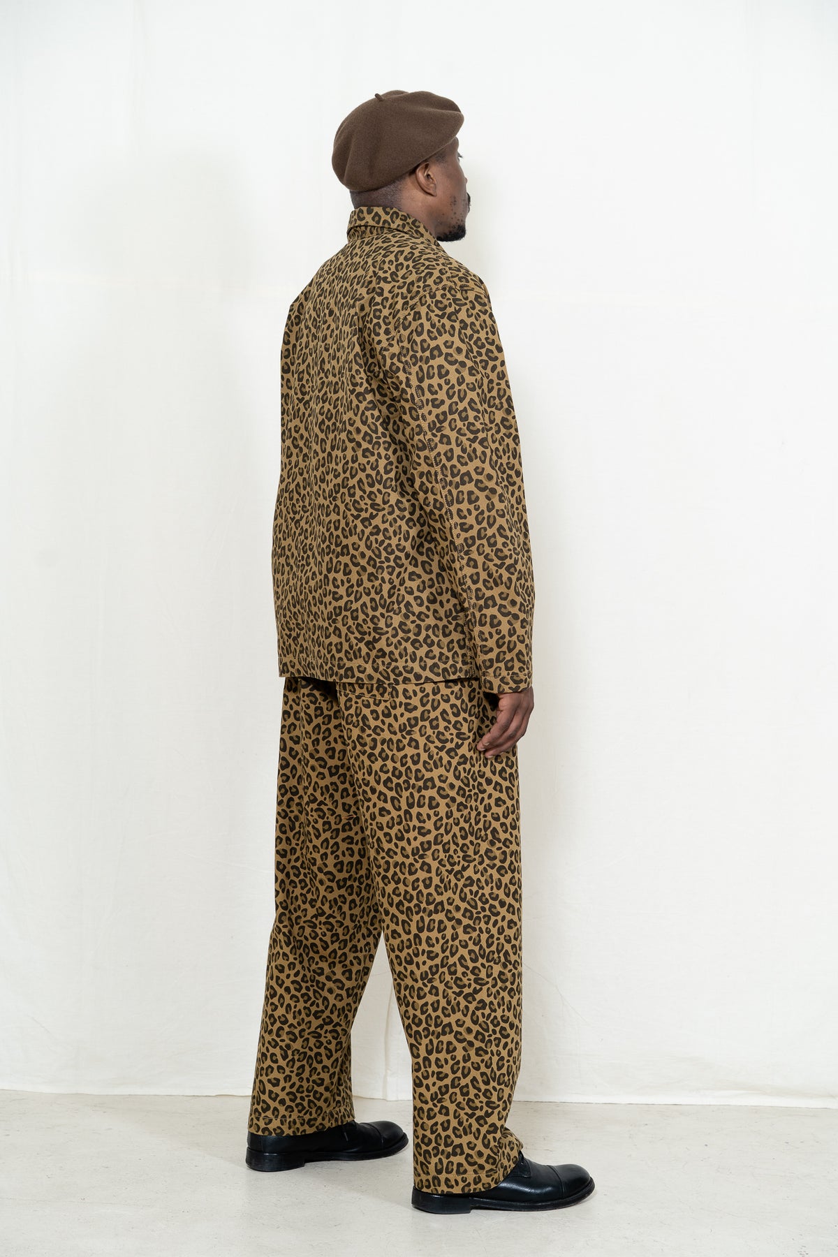 Service Works Easy Chef Shirt in Leopard Print