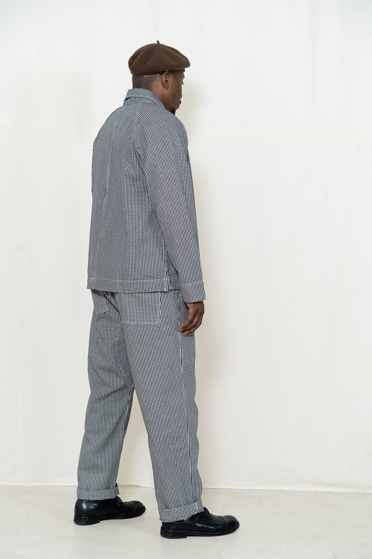 Service Works Gingham FOH Shirt in Black