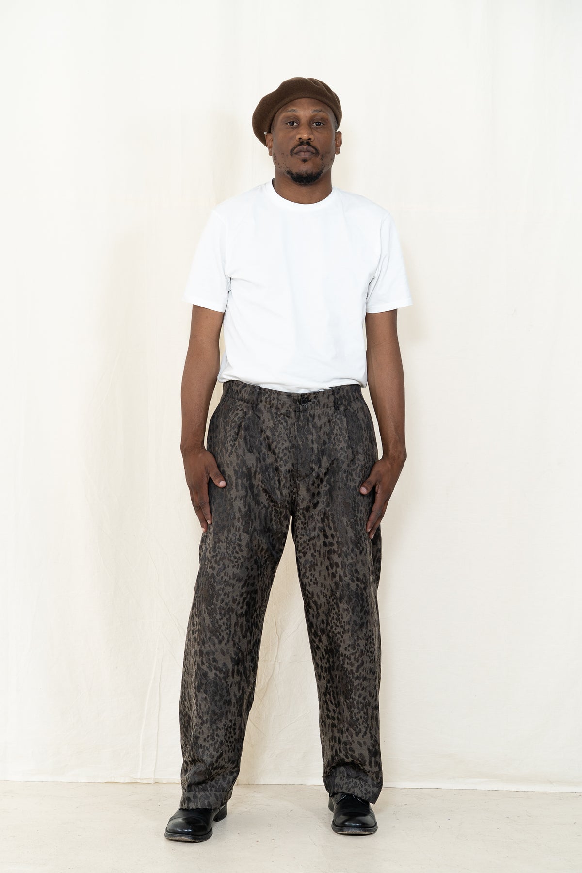HANSEN Bobby Trouser in Camo Leopard