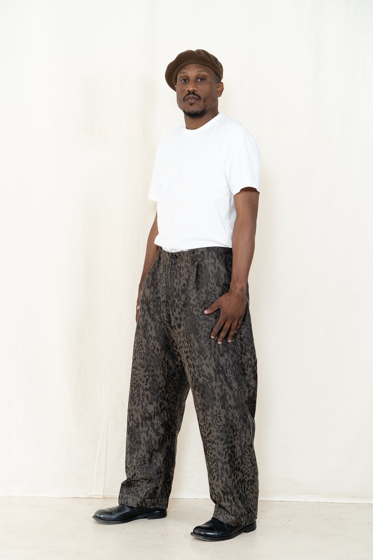 HANSEN Bobby Trouser in Camo Leopard