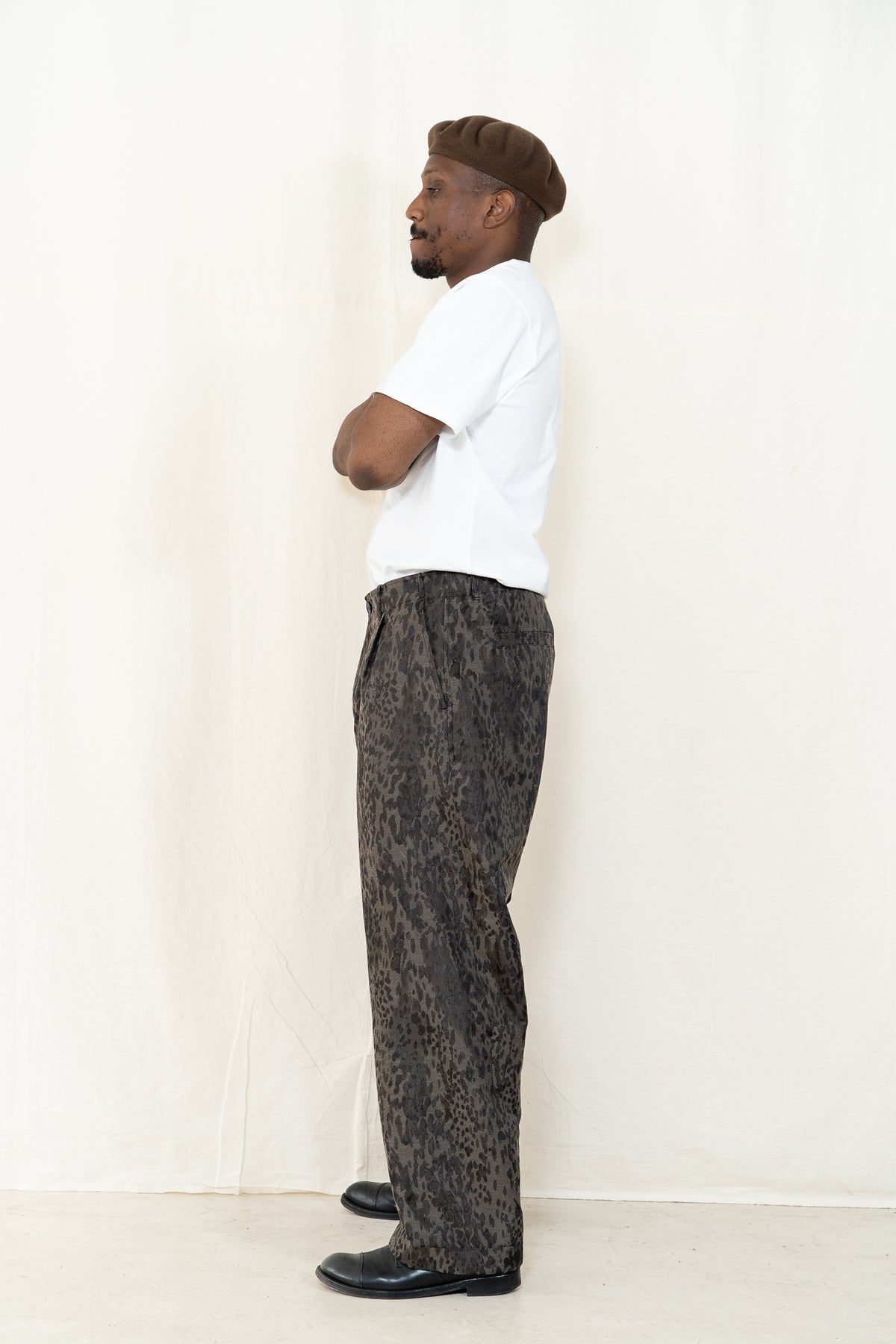 HANSEN Bobby Trouser in Camo Leopard