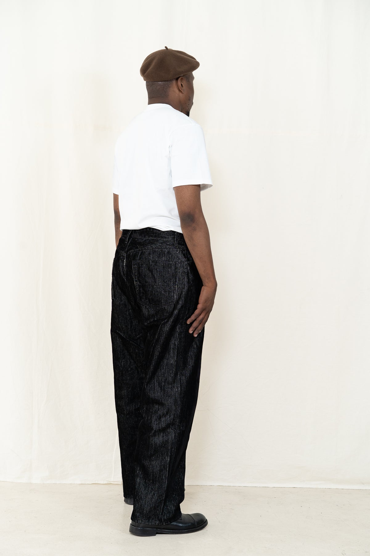 Engineered Garments RF Jeans in Black Herringbone