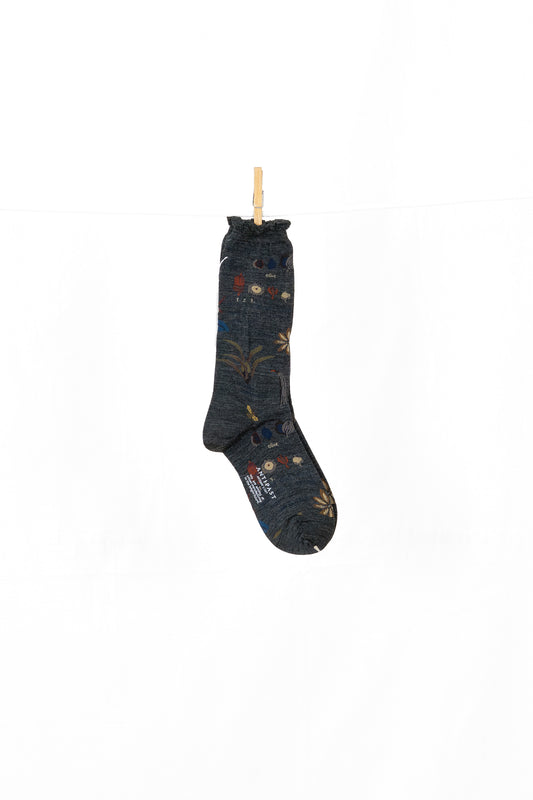 Antipast Botanical XV Women's Socks - Charcoal