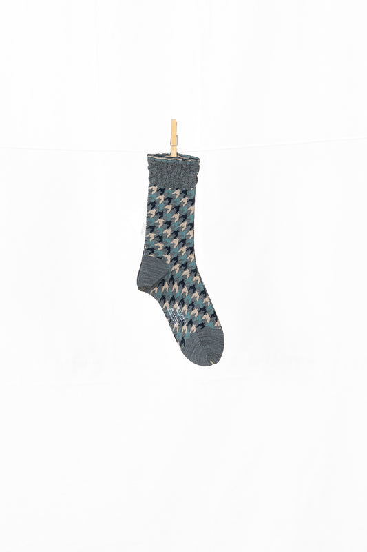Antipast Chidori Women's Socks - Mix Grey
