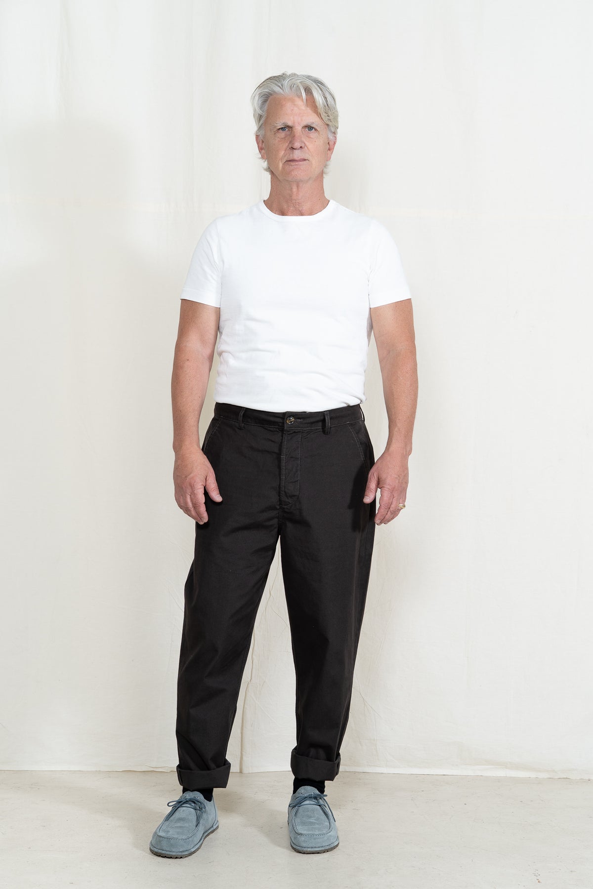 Universal Works Canvas Military Chino in Brown