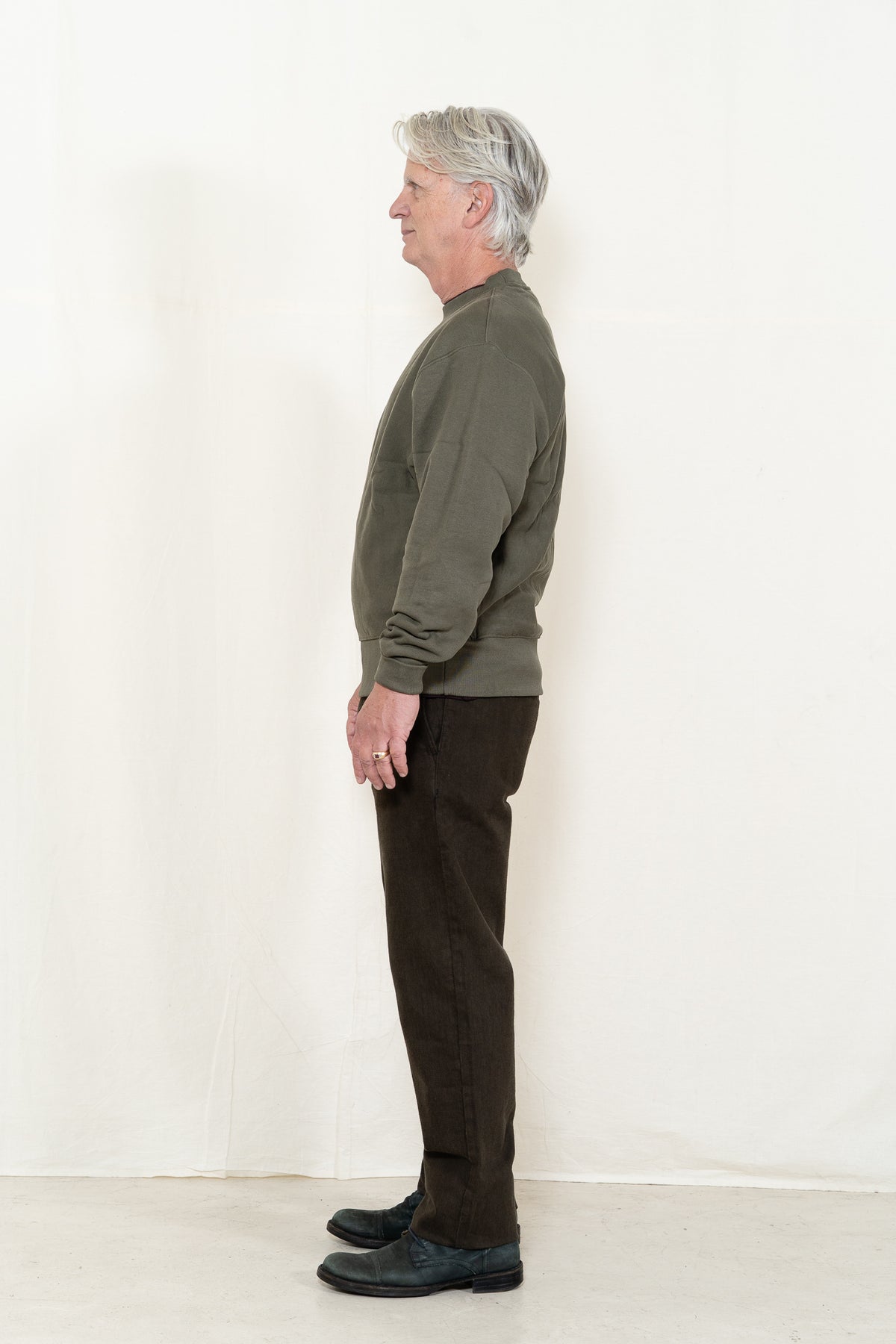 Power Goods Super Weight Crewneck in Dark Olive