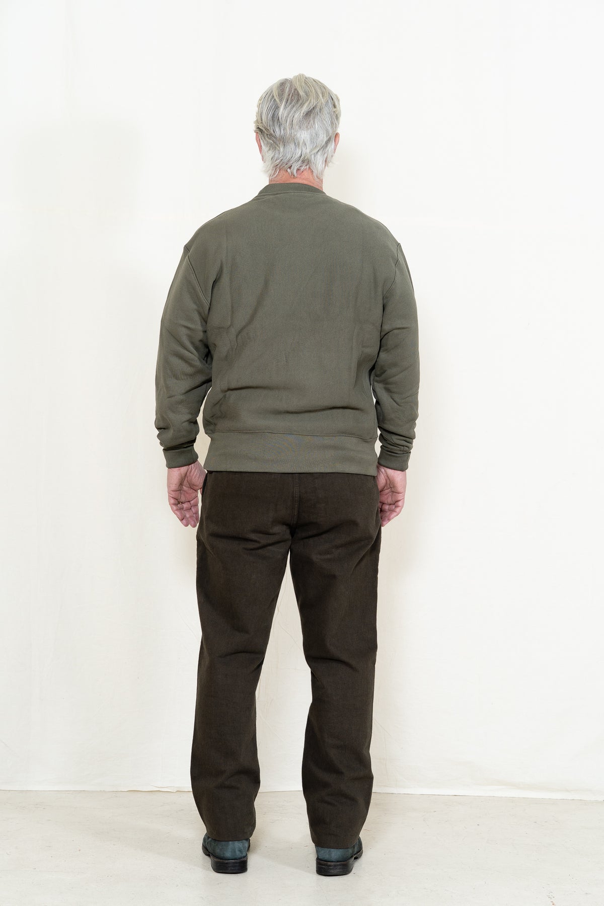 Power Goods Super Weight Crewneck in Dark Olive