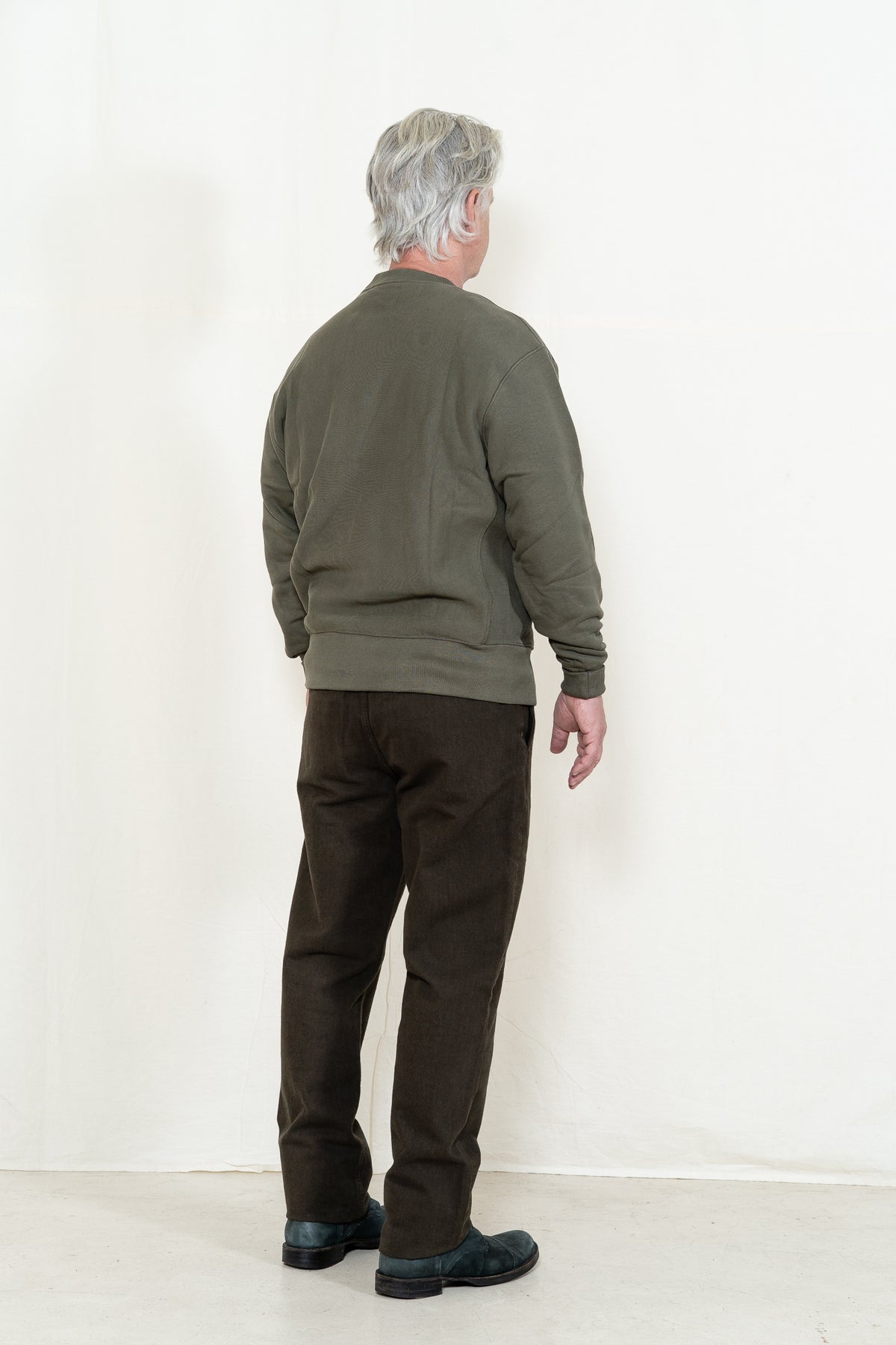 Power Goods Super Weight Crewneck in Dark Olive