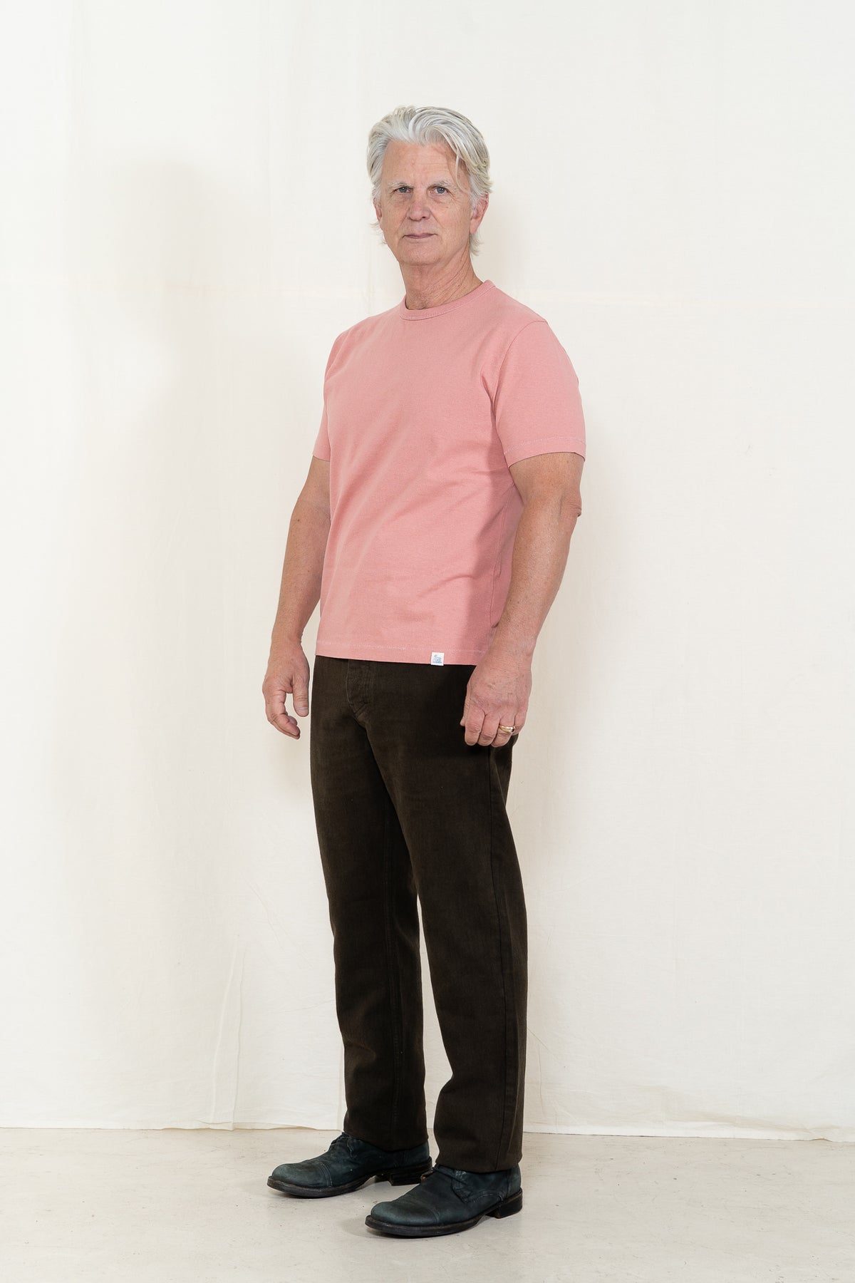 Merz b. Schwanen Classic 02 T-Shirt in Rosewood