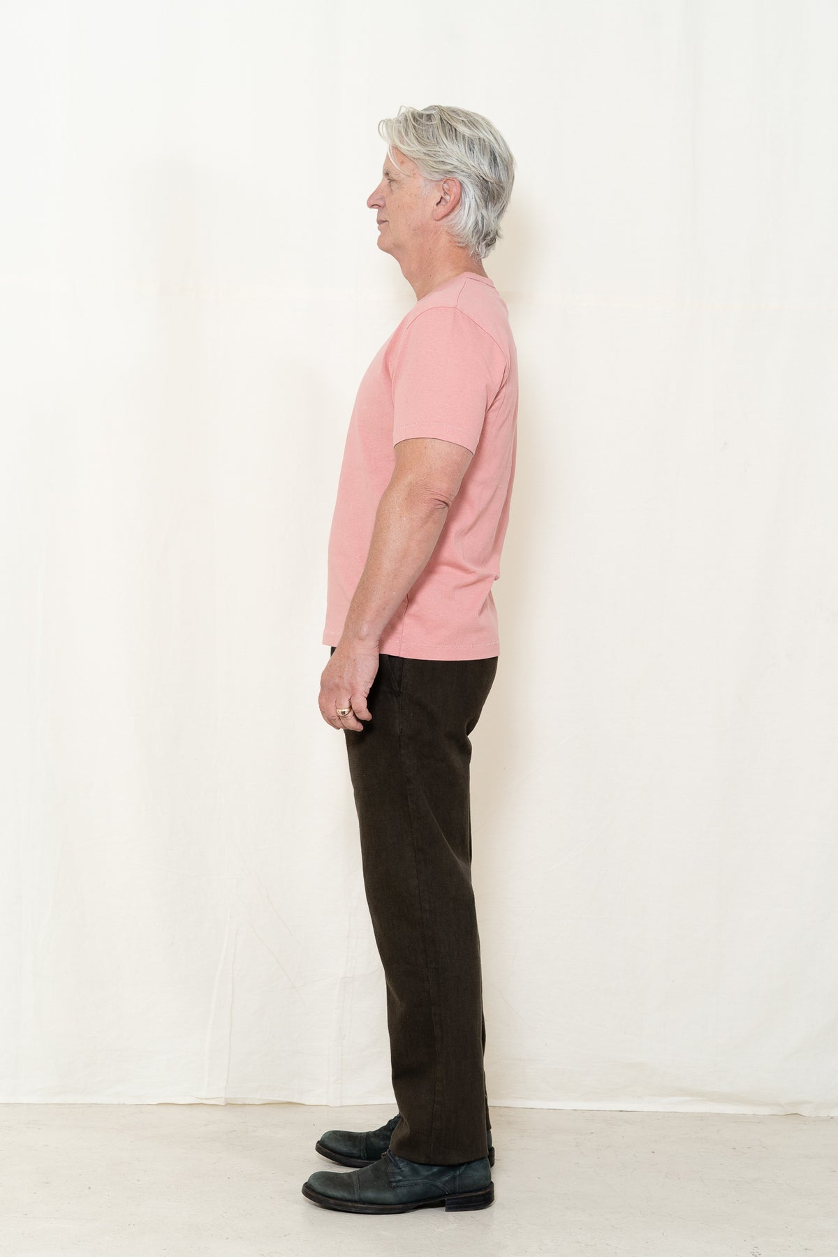 Merz b. Schwanen Classic 02 T-Shirt in Rosewood