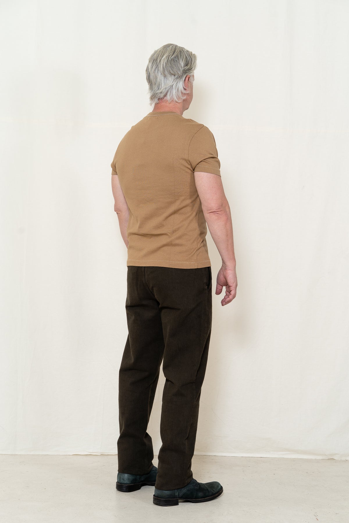 Merz b. Schwanen Jersey 03 T-Shirt in Dusted Khaki