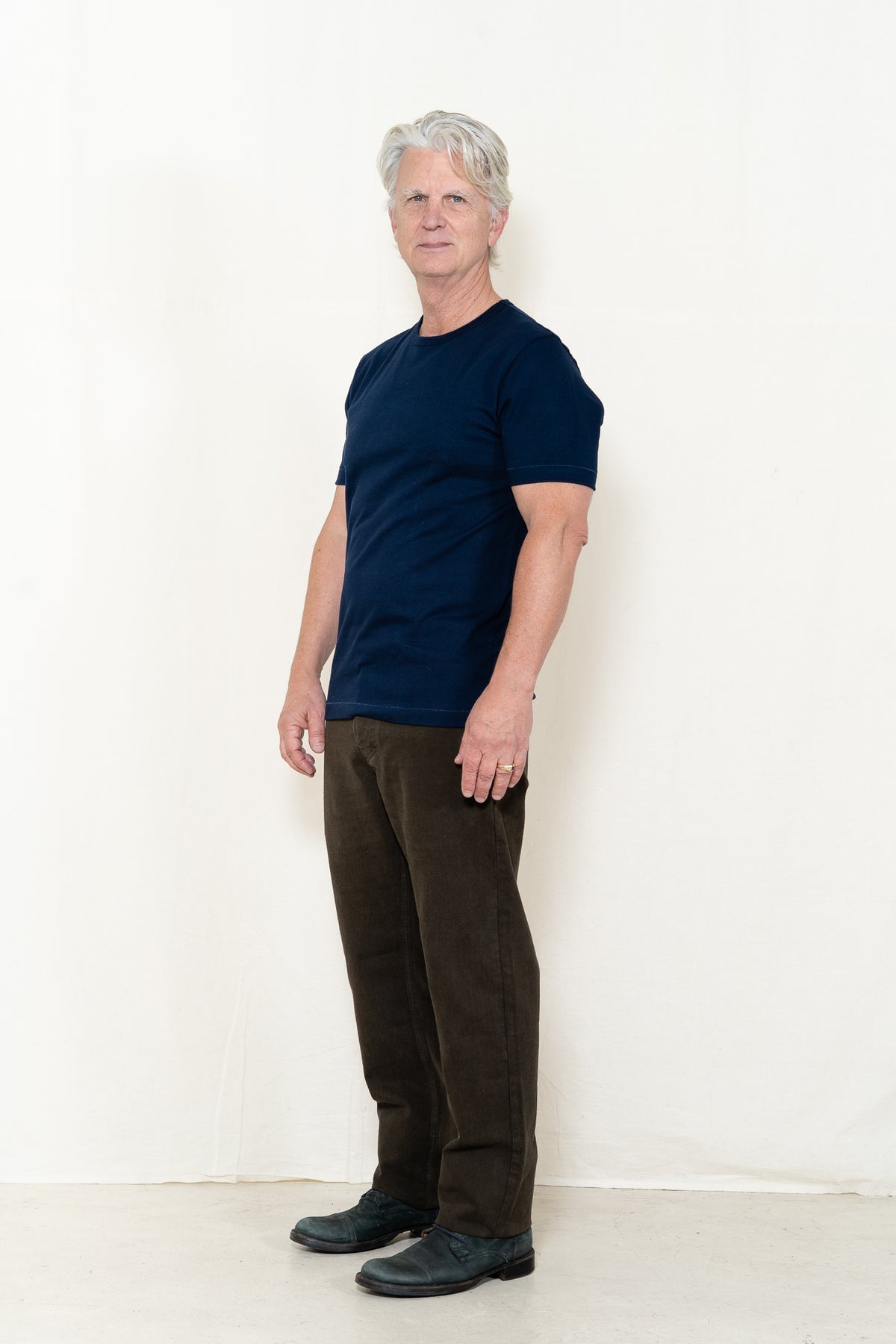 Merz b. Schwanen 2M15 T-Shirt in Ink Blue