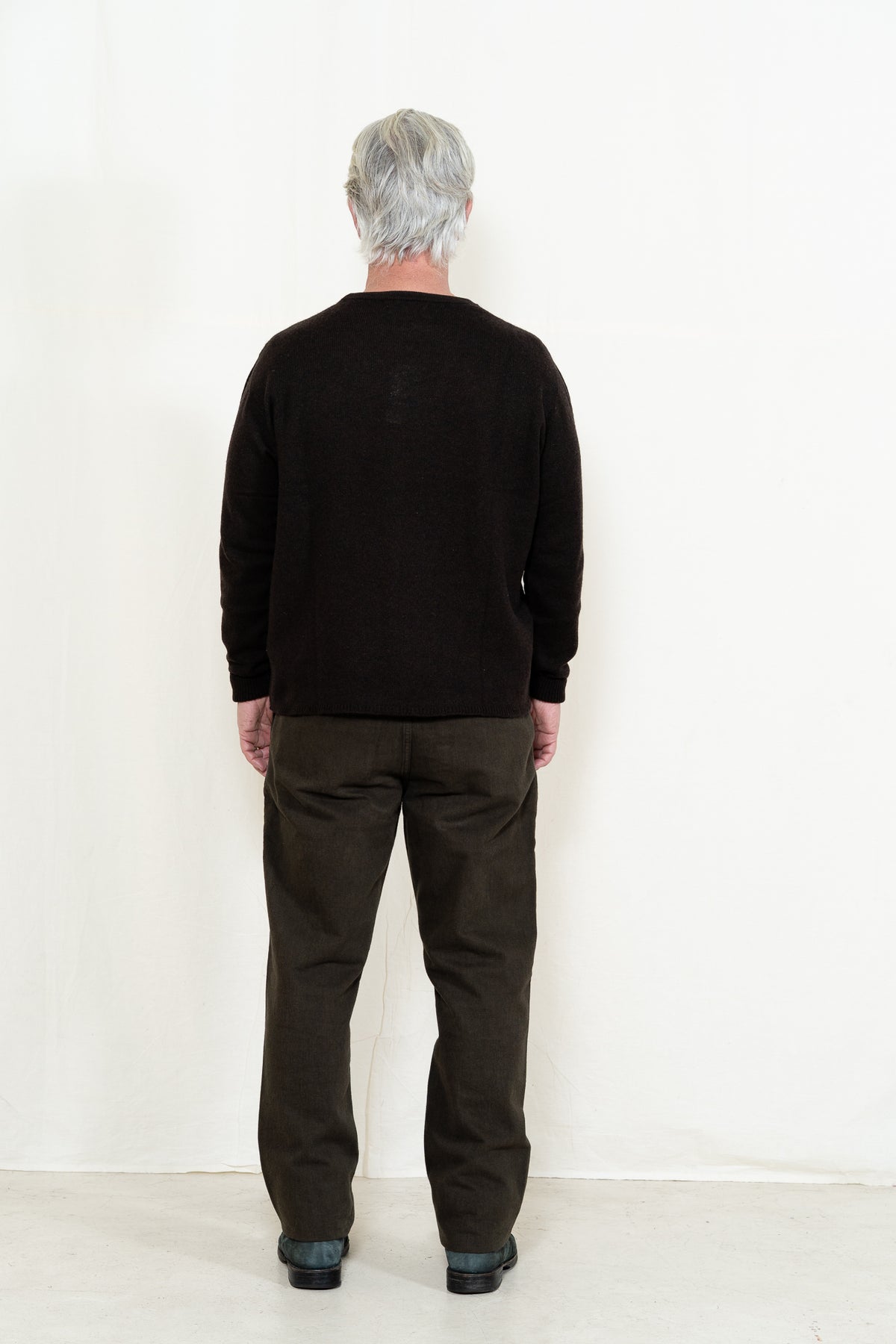 Merz b. Schwanen Relax Crewneck 02 in Espresso