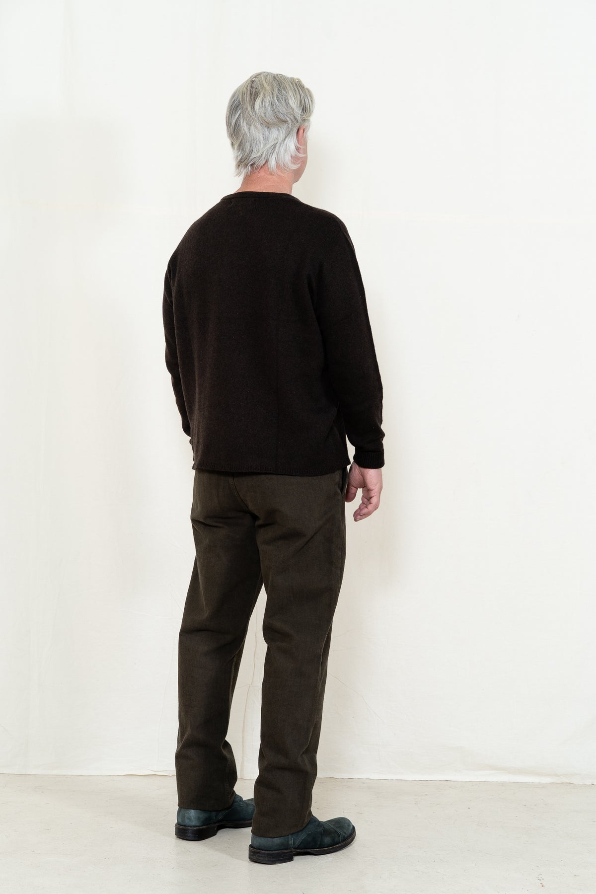 Merz b. Schwanen Relax Crewneck 02 in Espresso