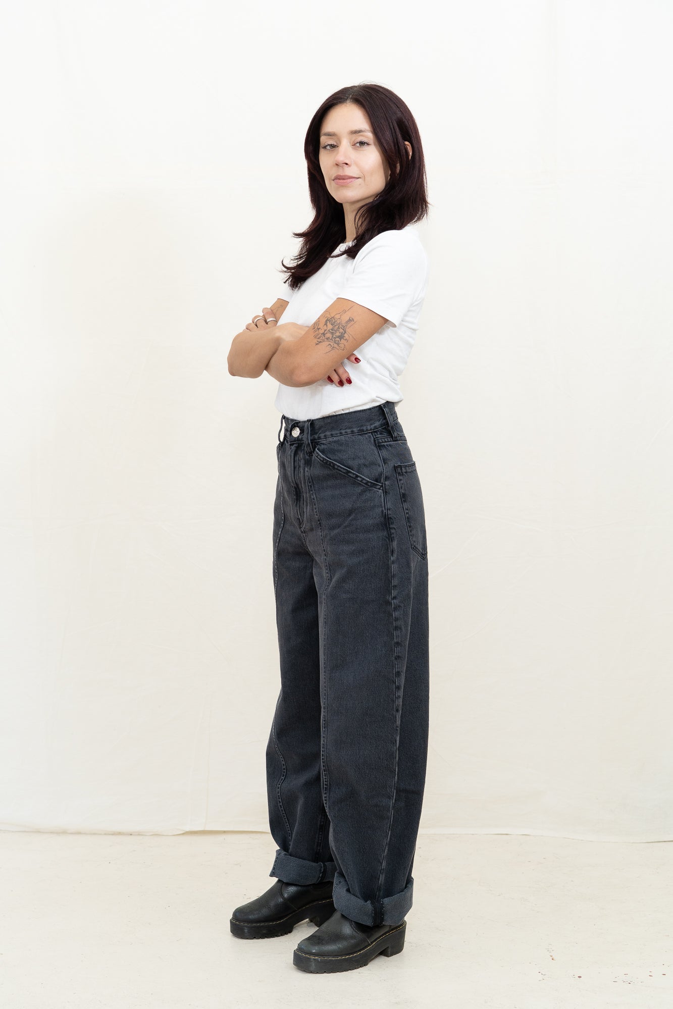 DALA Lido Flat Jean in Hurricane