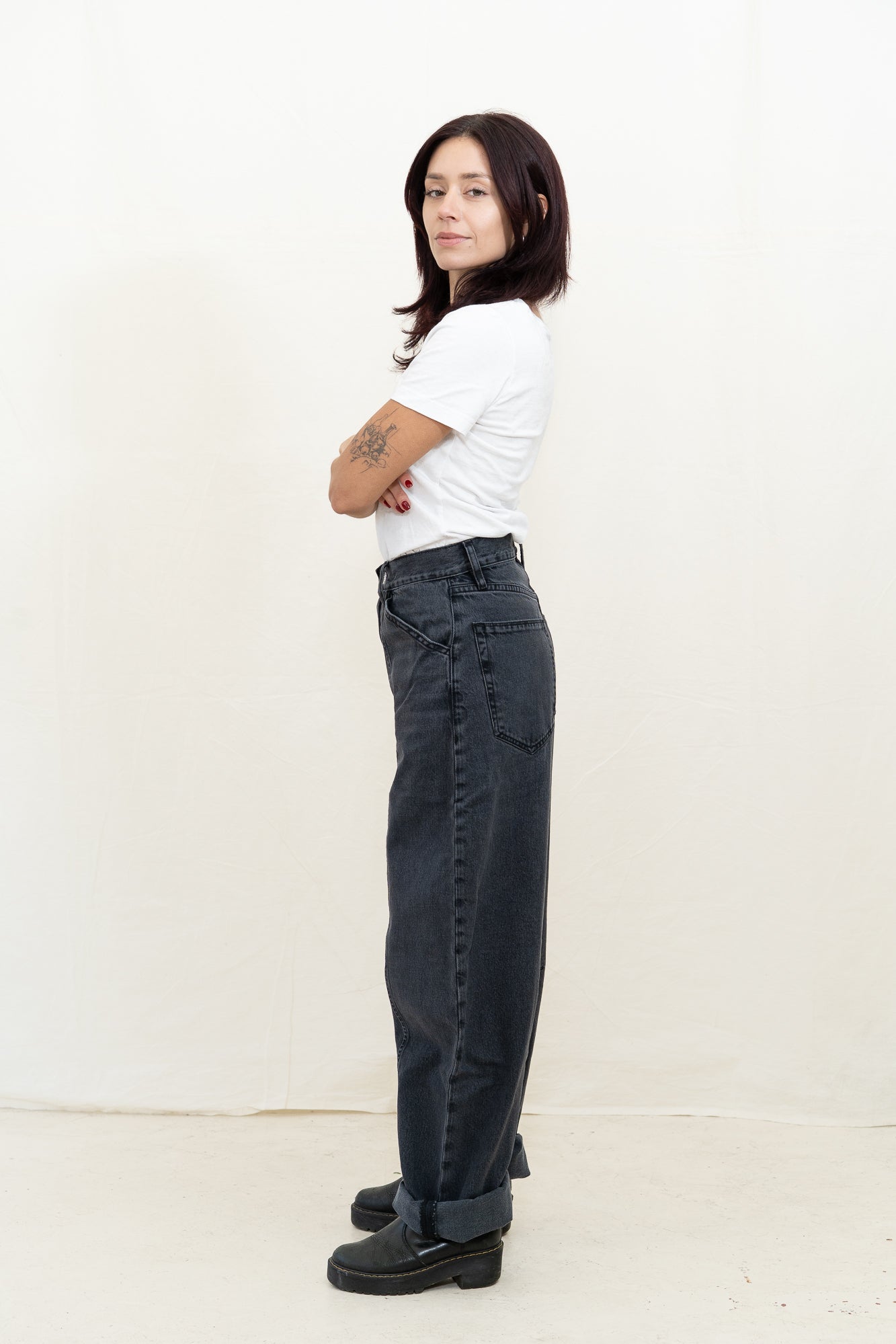 DALA Lido Flat Jean in Hurricane
