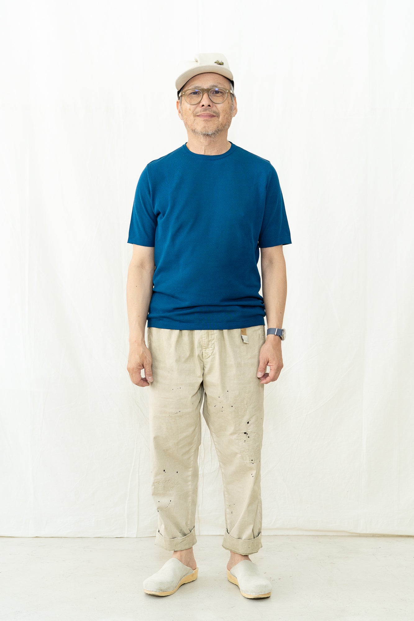 GRP TEC 1/14 Cotton Crepe Crewneck Sweater